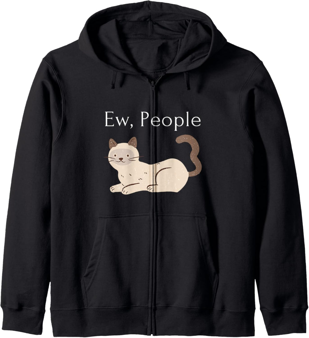 Introvertierter Homebody Katzenbesitzer Ew People Antisocial Kapuzenjacke
