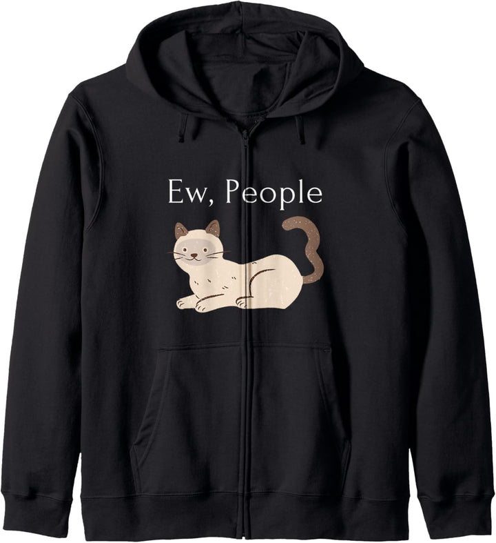 Introvertierter Homebody Katzenbesitzer Ew People Antisocial Kapuzenjacke