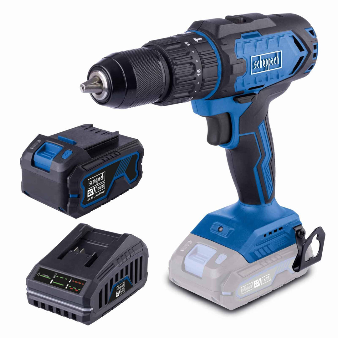 Scheppach Akku-Schlagbohrmaschine C-CD45-X 20V | 3in1 Funktion | Drehmoment 45Nm | Drehmomentstufen