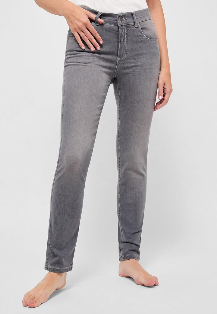 ANGELS Damen Jeans Hose Cici Stretchdenim Darkblue 36W / 30L Denim, 36W / 30L Denim