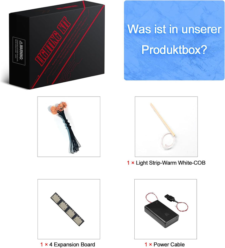 LocoLee Licht Set Kompatibel mit Lego 10343 Mini Orchidee (Kein LEGO-Modell), Licht Beleuchtung Set