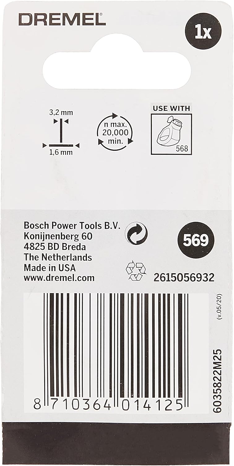 Dremel 569 Fugenfräsmesser, Zubehörsatz für Multifunktionswerkzeug mit 1 Fugenkratzer zum Reinigen u