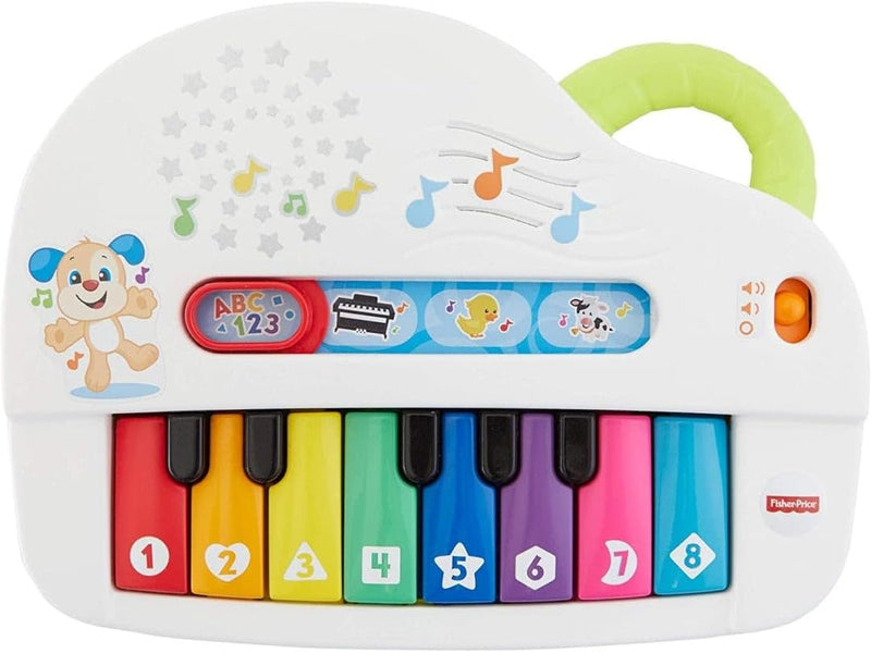 Fisher-Price Babys erstes Keyboard - tragbares Spielzeugklavier mit 4 Spielmöglichkeiten, Liedern, L