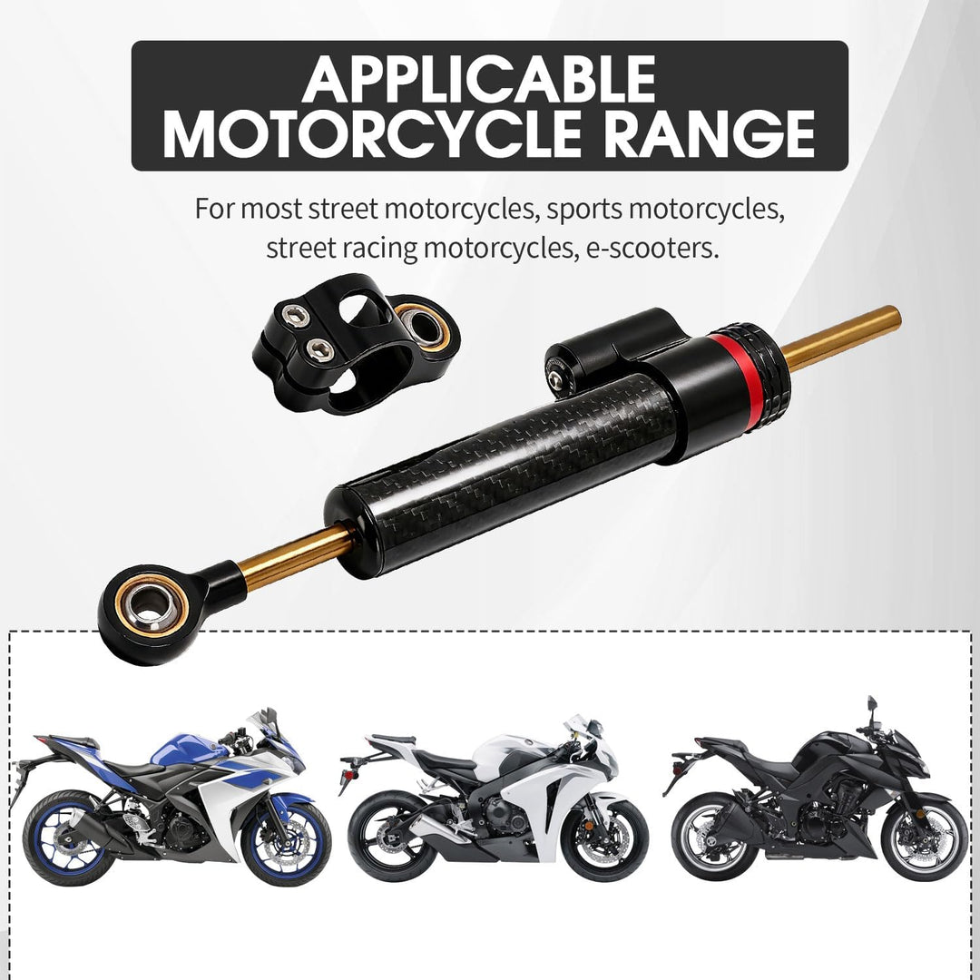 Motorrad-Lenkungsdämpfer-Stabilisator, 33 cm, universeller Lenkstabilisator für die meisten Motorräd