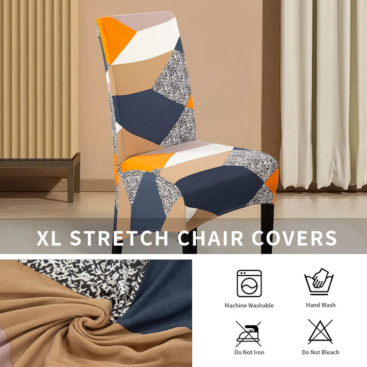 Lydevo XL 6er Set Stretch Stuhlhussen Schwingstühle XL für Esszimmerstühle Spandex Universal-Stuhlbe