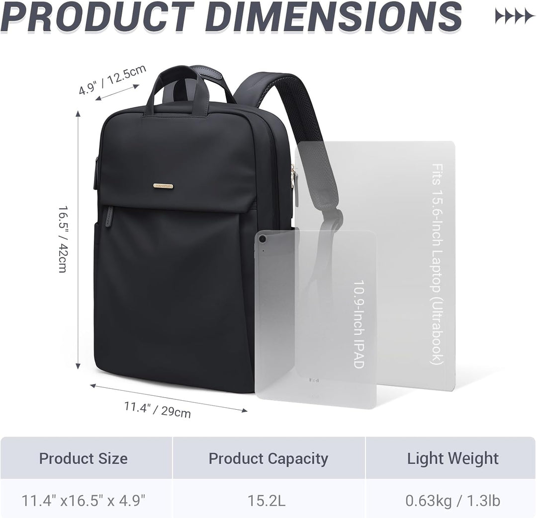 GOLF SUPAGS Laptop Rucksack für Damen Casual Daypack für Reise Arbeit Schulrucksack Teenager passend