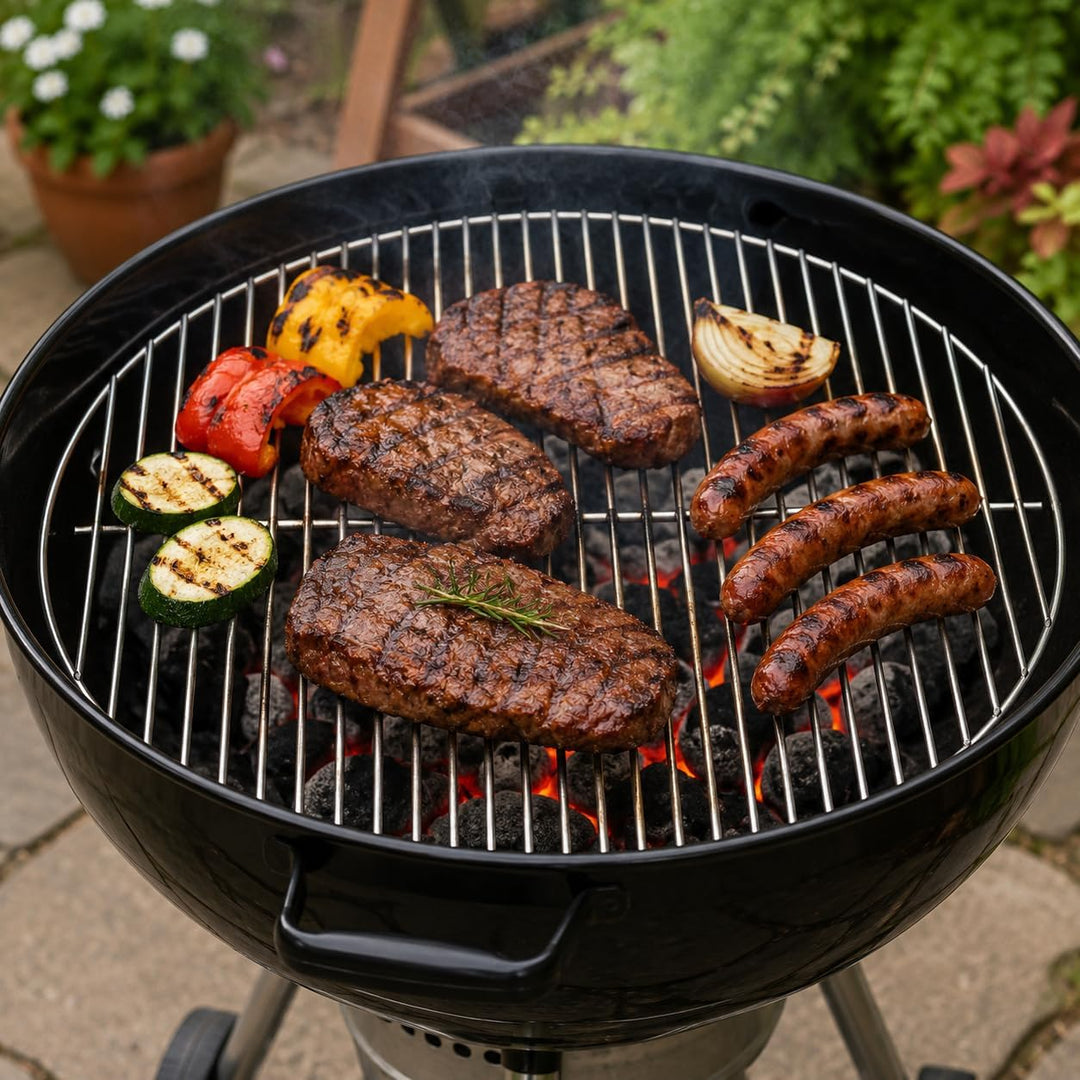 Edelstahl Grillrost - für Kugelgrill Aller namhafter Marken Ø57 cm z.B. Weber - rostfrei von Brandss