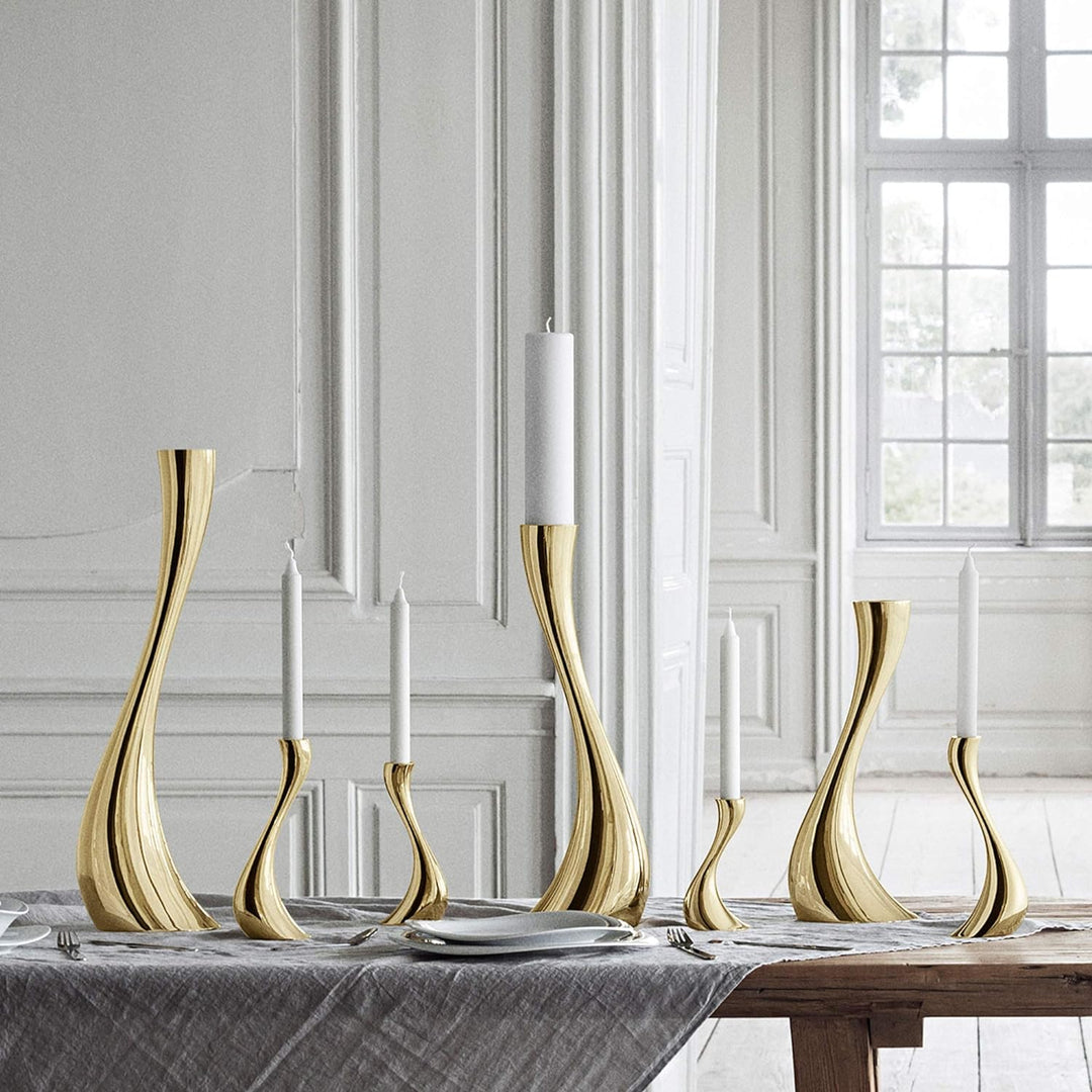Georg Jensen Cobra Boden Kerzenhalter, Steel Silver, S