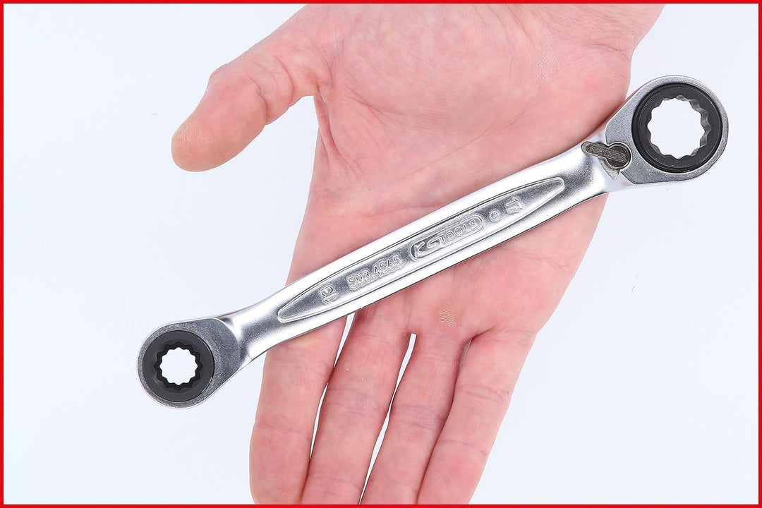 KS Tools 503.4565 4 in 1 GEARplus umschaltbar Doppel-Ratschenringschlüssel, 10x13x17x19mm, 10x13x17x