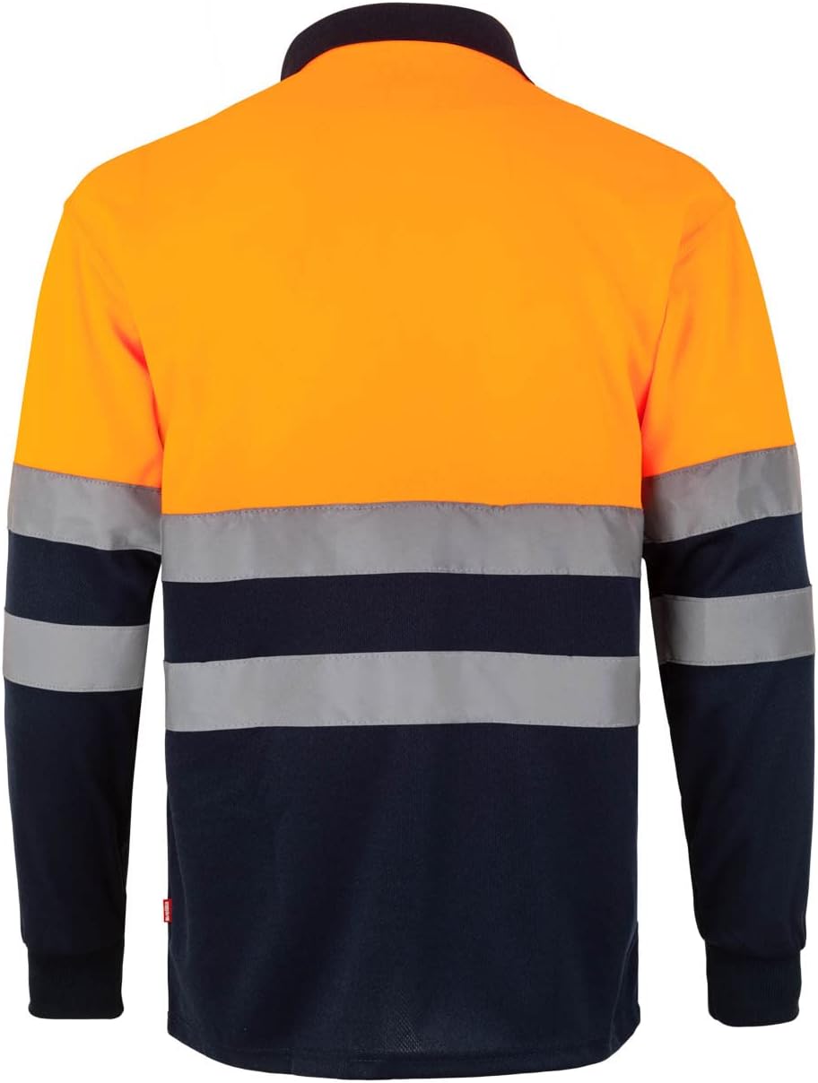 Velilla 175 - Signalshirt, langärmelig (Grösse XXL) Farbe marineblau und orange fluoreszierend XL Ma