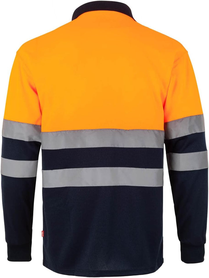 Velilla 175 - Signalshirt, langärmelig (Grösse XXL) Farbe marineblau und orange fluoreszierend XL Ma