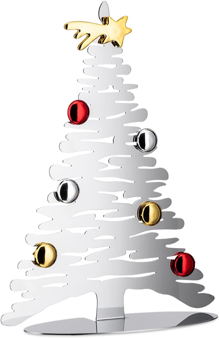 Alessi Bark for Christmas BM06/30 - Baumförmige Weihnachtsdekoration aus Edelstahl, Glänzendpoliert