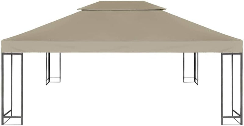 yorten 2-Stufiges Pavillondach Ersatzdach Pavillon Dach mit PVC-Beschichtung Wasserdicht 310 g/m² 4