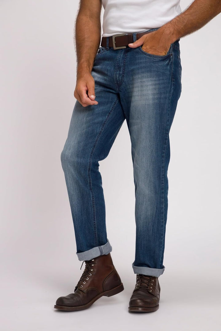 JP 1880 Herren Hose 54W / 34L Blauer Jeansstoff, 54W / 34L Blauer Jeansstoff