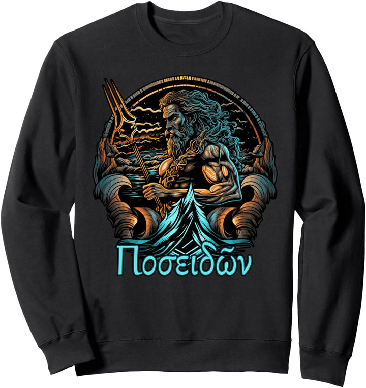 Poseidon Griechische Mythologie Gott Antike Griechenland Sweatshirt
