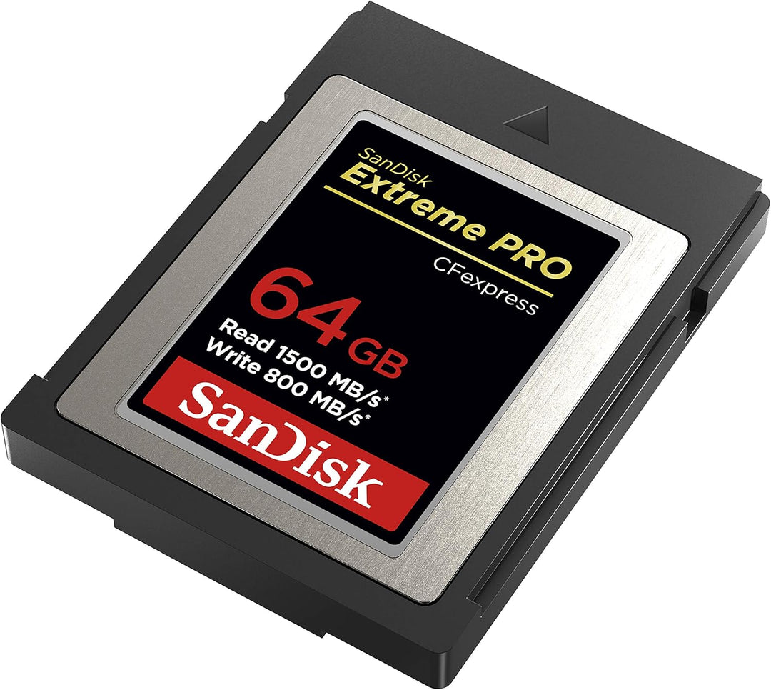 SanDisk Extreme PRO CFexpress Speicherkarte Typ B 64 GB (Lesegeschwindigkeiten bis 1500 MB/s, für RA