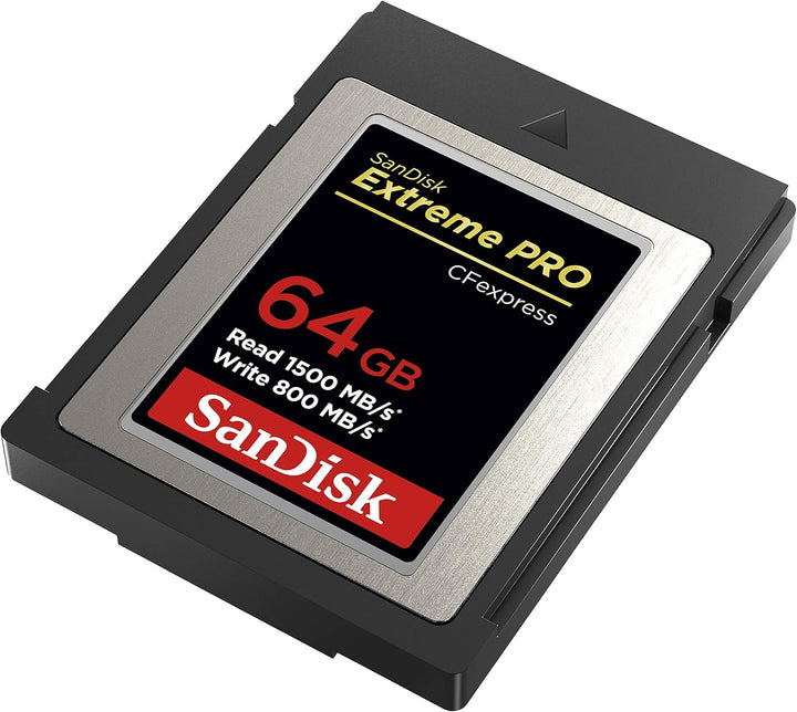 SanDisk Extreme PRO CFexpress Speicherkarte Typ B 64 GB (Lesegeschwindigkeiten bis 1500 MB/s, für RA