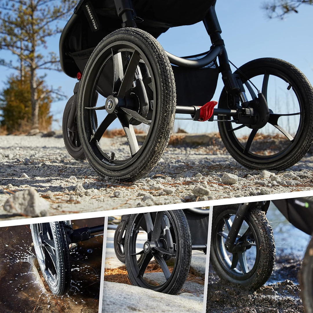Baby Jogger Summit X3 Kinderwagen zum Joggen | zusammenklappbarer 3-Rad-Sportkinderwagen mit Handbre