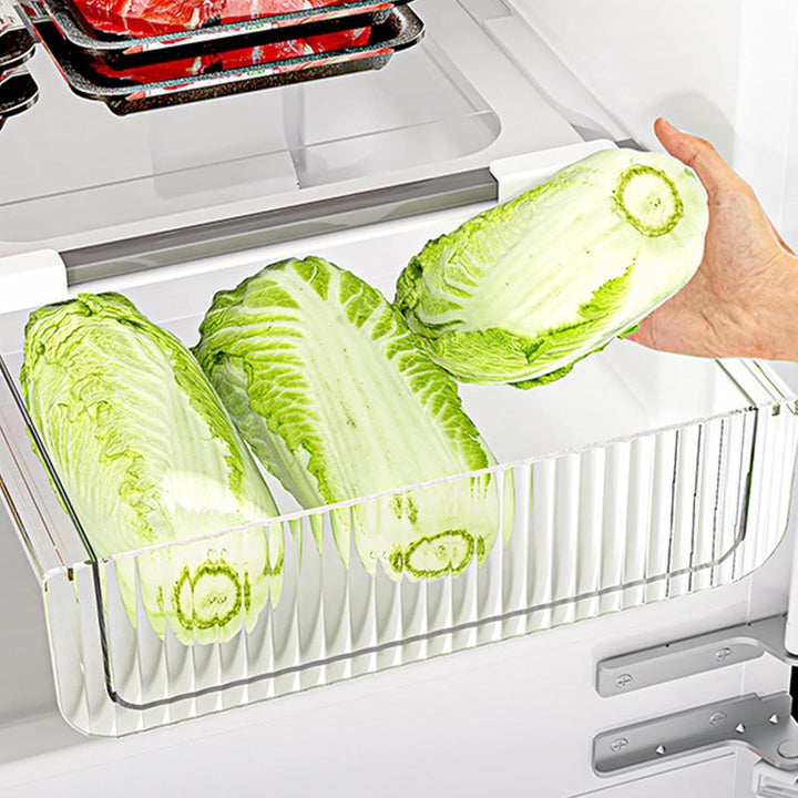 Kühlschrank-Organizer-Schubladen, Kühlschrank-Schubladen-Organizer - Unterregal-Aufbewahrungsbehälte