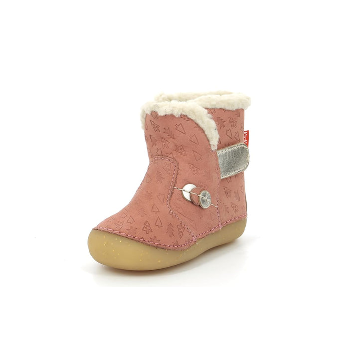 Kickers Mädchen So WindyStiefelette 18 EU Roségold Fantasie, 18 EU Roségold Fantasie
