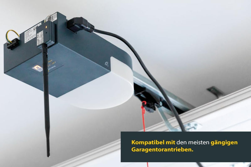 Schellenberg 60990 Garagentor Fernbedienung, universal Smarphone Garagentoröffner mit LED, mit LED