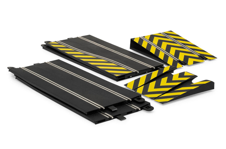 Scalextric Sprung und Side Swipe Zubehör-Set, als Ersatz für C8511, Black