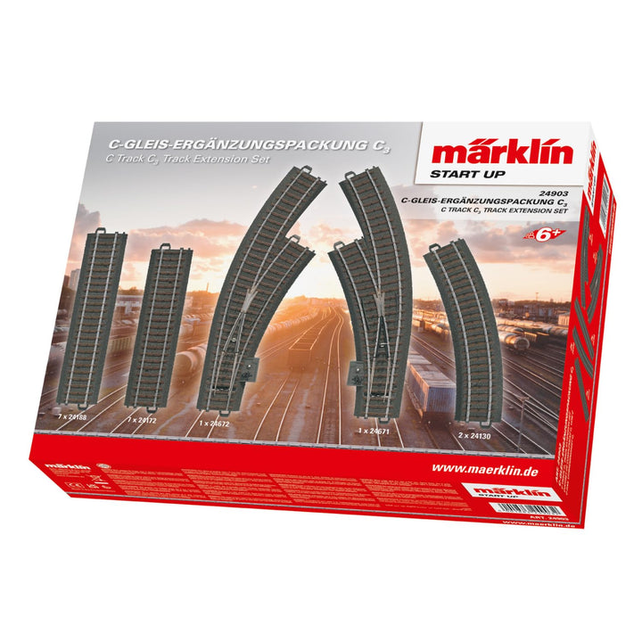 Märklin Start up 24903 - C-Gleis-Ergänzungspackung C3 Single, Single