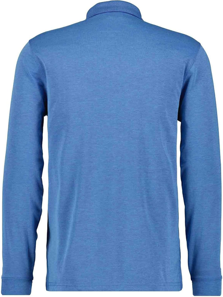 RAGMAN Herren Softknit-Poloshirt Langarm mit Zip S Aqua-702, S Aqua-702