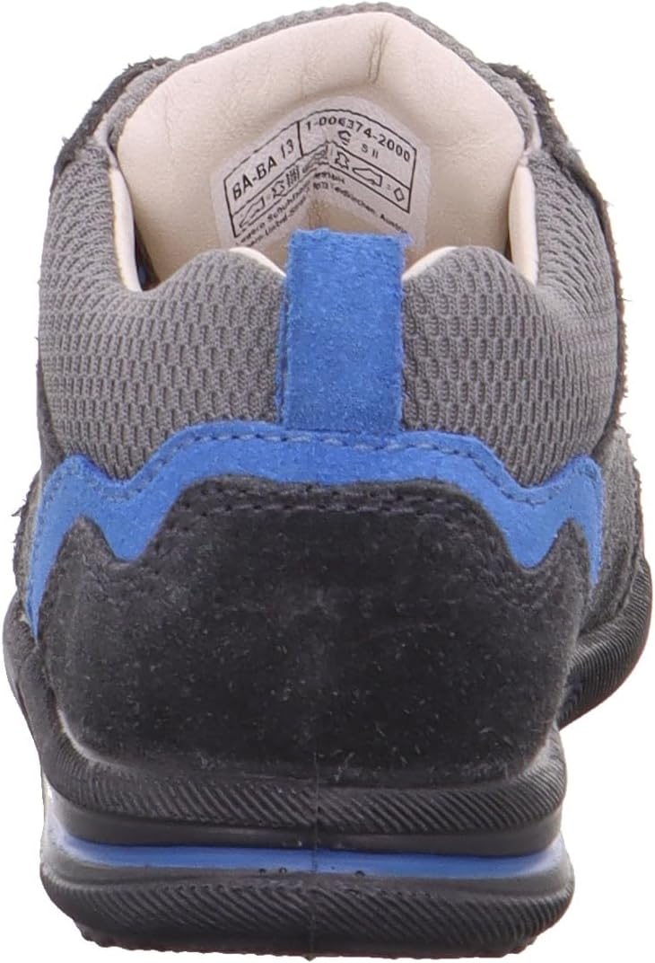 Superfit Baby - Jungen Avrile Mini Lauflernschuhe 23 EU Schmal Grau Hellblau 2000, 23 EU Schmal Grau