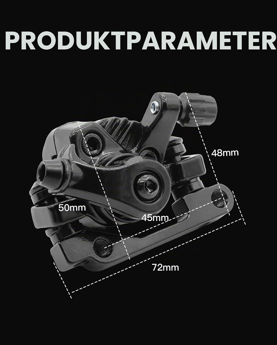 Bremssattel für Scheibenbremsen, kompatibel mit Kukirin G2 Max / G2 Pro Elektro-Scooter, die mechani