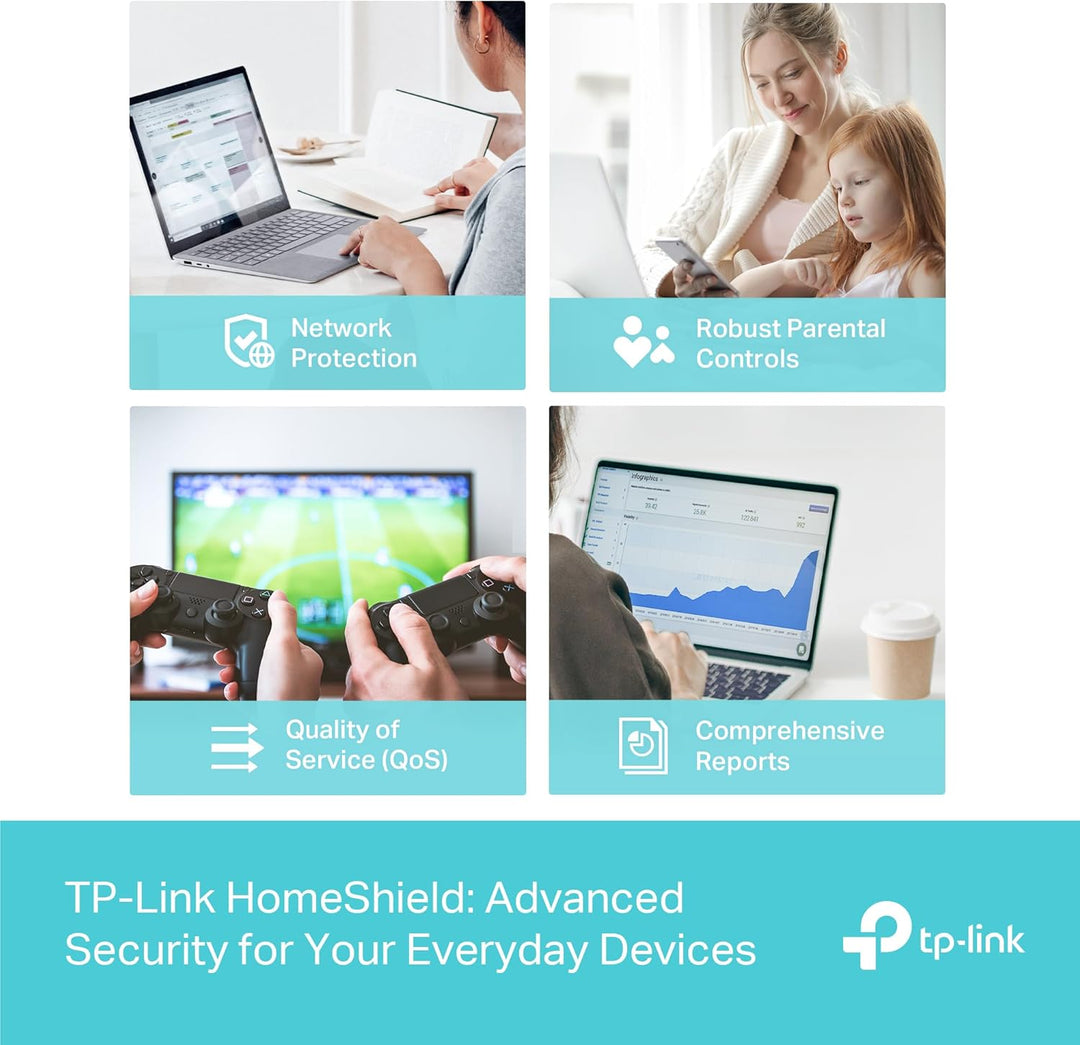 TP-Link Archer AX53 Wi-Fi 6 WLAN Router (2402 Mbit/s 5 GHz, 574 Mbit/s 2,4 GHz, 4 × Gigabit LAN-Port