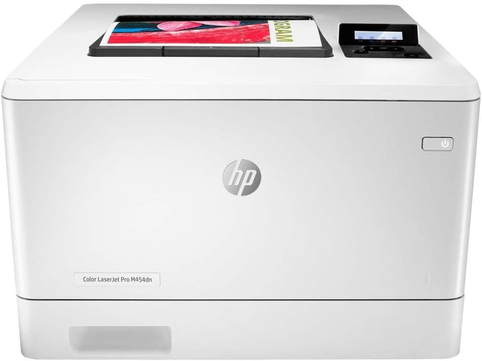 HP Color LaserJet Pro M454dn Farblaserdrucker (Laserdrucker, LAN, Duplex, Airprint) weiss Drucker LA