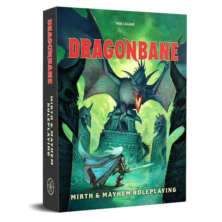 Dragonbane: RPG Core Set - Mirth & Mayhem Boxed Set, Free League Publishing, Includes-Dice, Rulebook