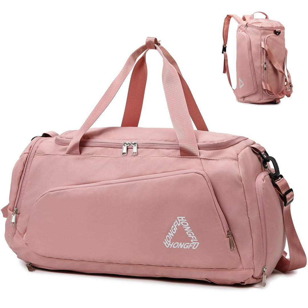 Sporttasche Damen 45L Reisetasche mit Schuhfach Nassfach Wasserdicht Weekender Travel Gym Duffle Bag