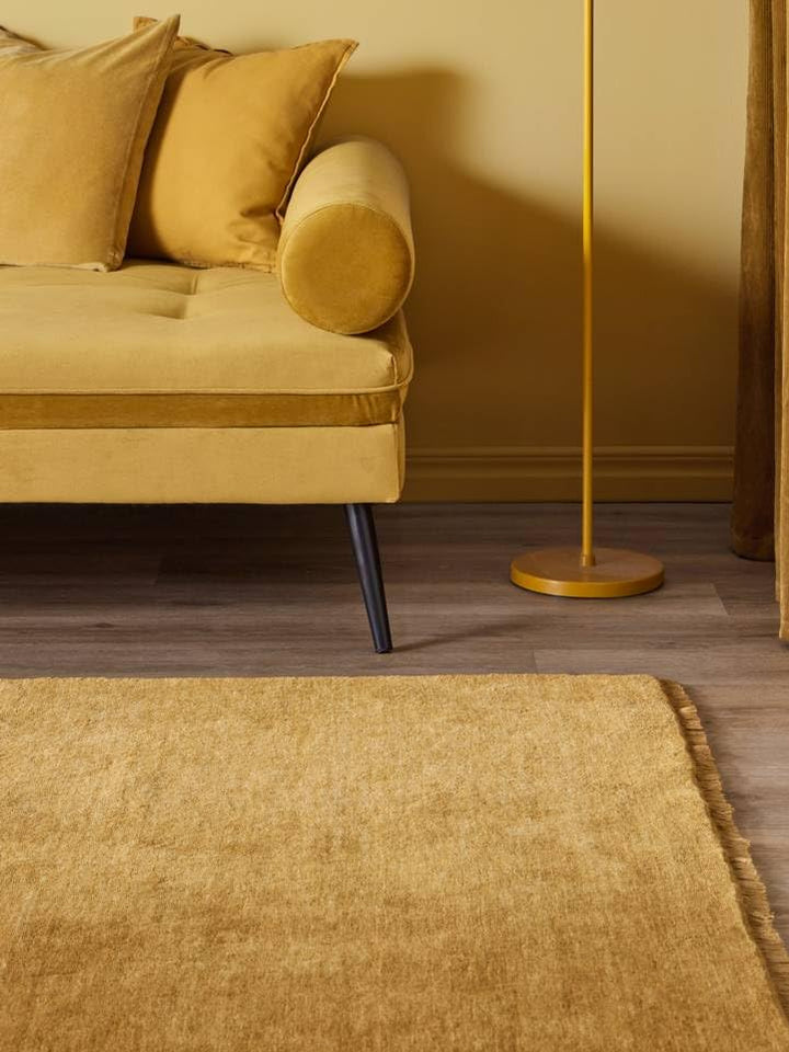 RugVista Handloom Fringes, Fussmatte, Shaggy/Handloom, 90 x 60 cm, Rechteckig, Niedriger Stapel, Woh