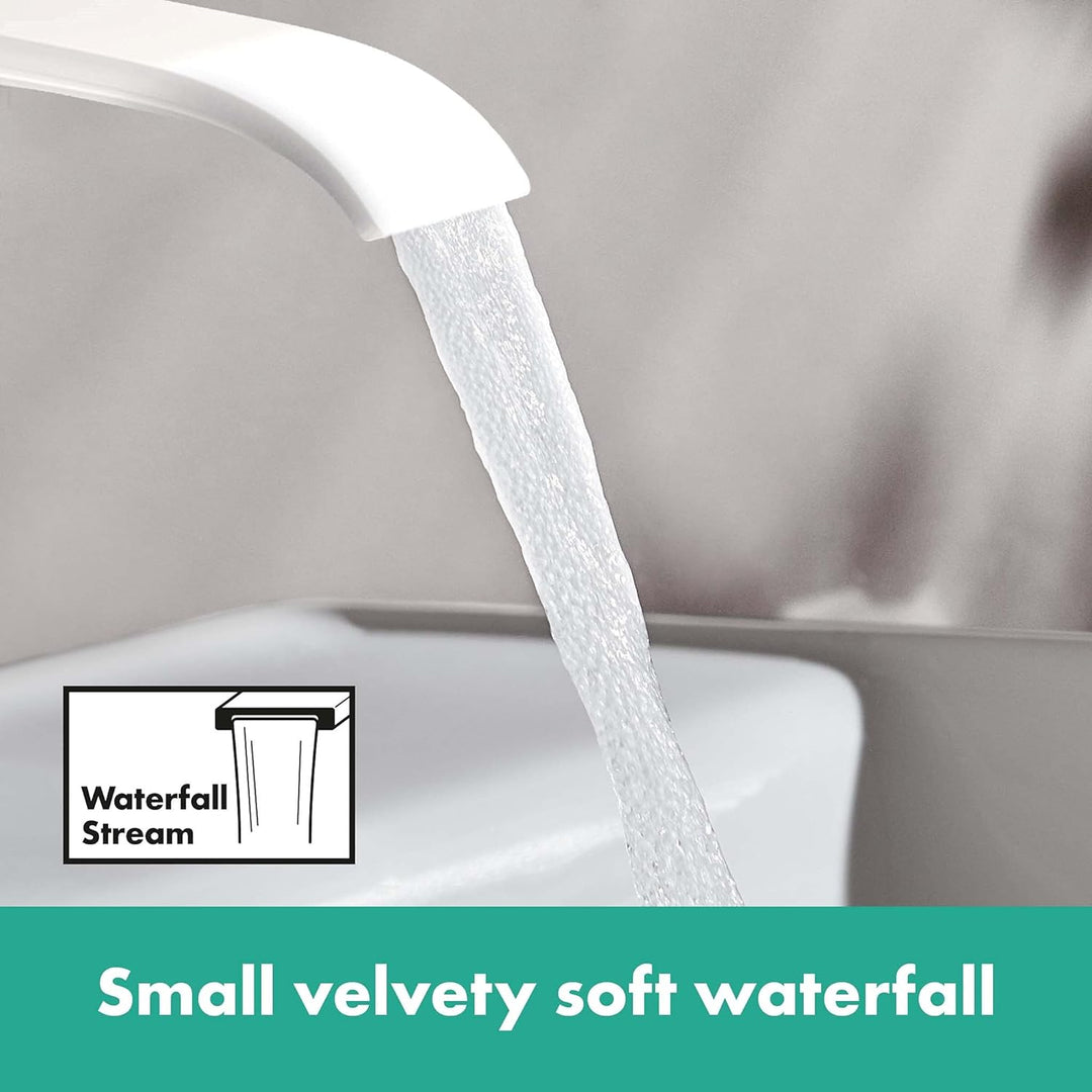 hansgrohe Waschtischarmatur Vivenis, Wasserhahn Bad mit Auslauf Höhe 80 mm, Badarmatur wassersparend