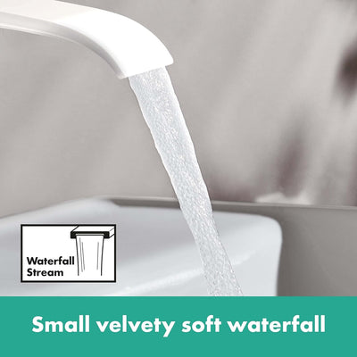 hansgrohe Waschtischarmatur Vivenis, Wasserhahn Bad mit Auslauf Höhe 80 mm, Badarmatur wassersparend