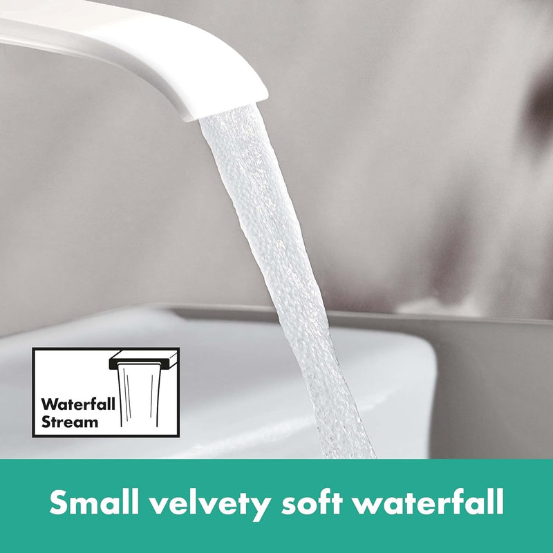 hansgrohe Waschtischarmatur Vivenis, Wasserhahn Bad mit Auslauf Höhe 80 mm, Badarmatur wassersparend