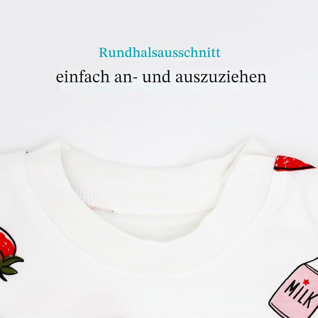 100% Baumwolle Baby Kinder Schlafanzüge Jungen Mädchen Pyjamas Set Langarm Nachtwäsche 1-2 Jahre Erd