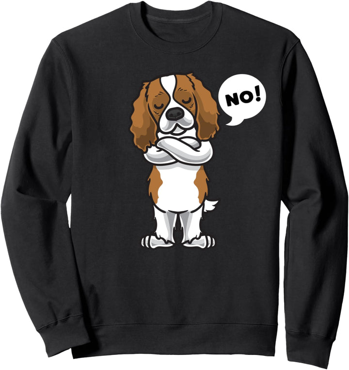 Sturer Cavalier King Charles Spaniel Hund Sweatshirt