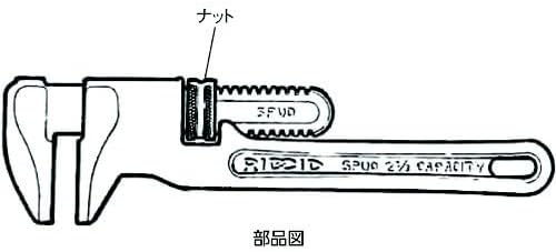 RIDGID 31400 verstellbarer Schlüssel, 12" (300 mm) einstellbarer Schlüssel, Rollgabelschlüssel Nicht
