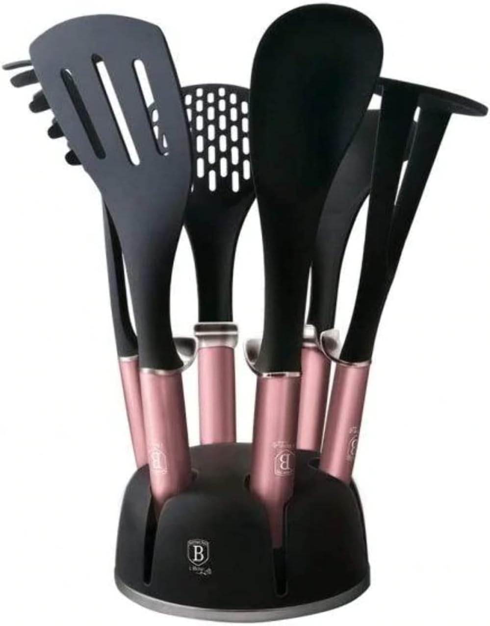 Berlinger Haus pcs Kitchen Tool 7 Stück Küchenwerkzeug Set, I-Rose Edition BH/6244 pink, 18/8 Edelst