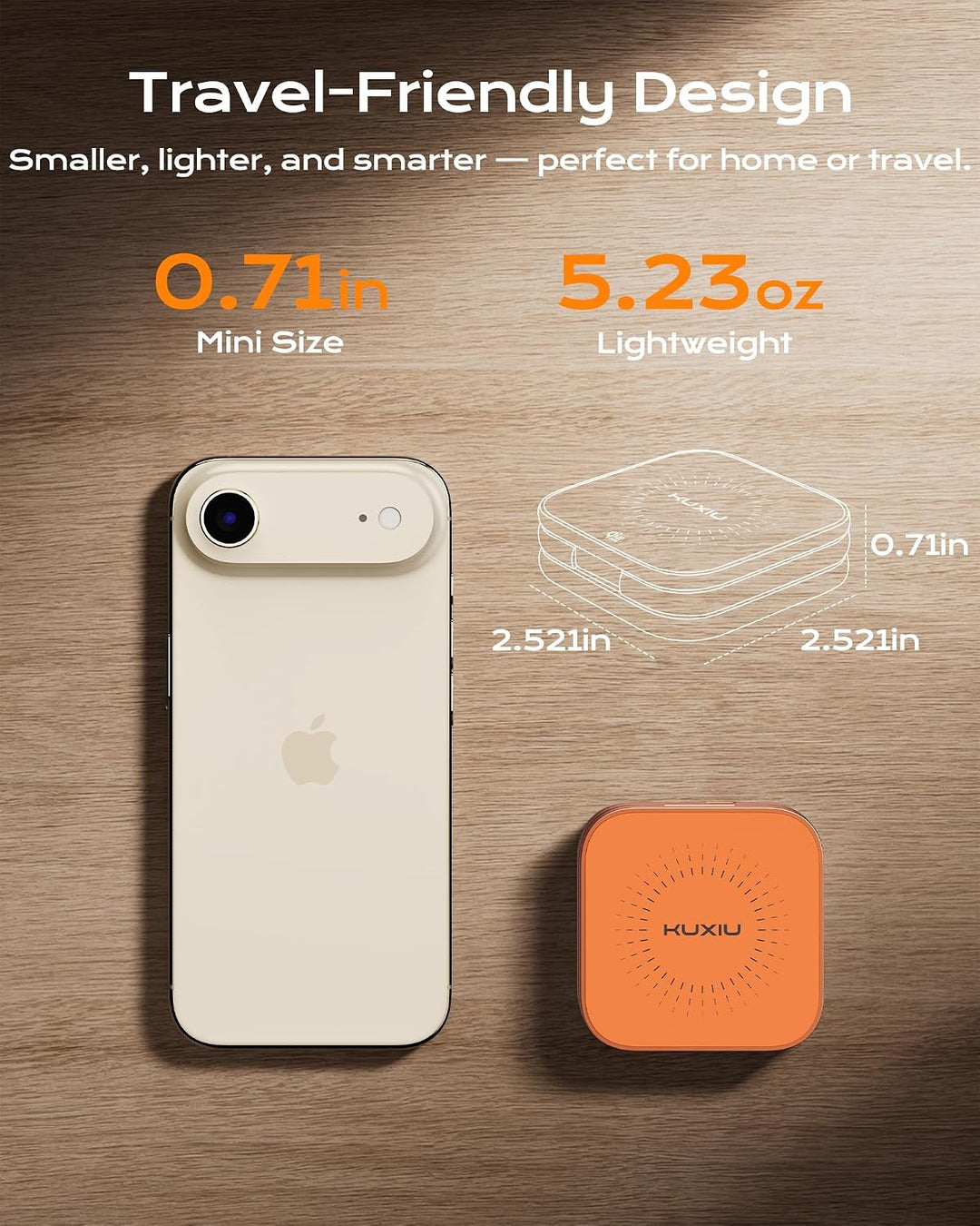 KU XIU X40 Turbo Qi2.2 25W 3-in-1 Ladestation für iPhone 17/16/15/14/13/12, 5W für Apple Watch und k