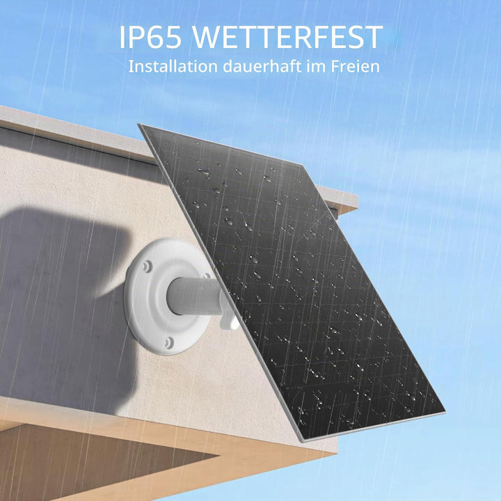 Nicesolar 8W USB-Solarpanel für Sicherheitskameras, IP65 wasserdichtes Solarpanel für den Aussenbere