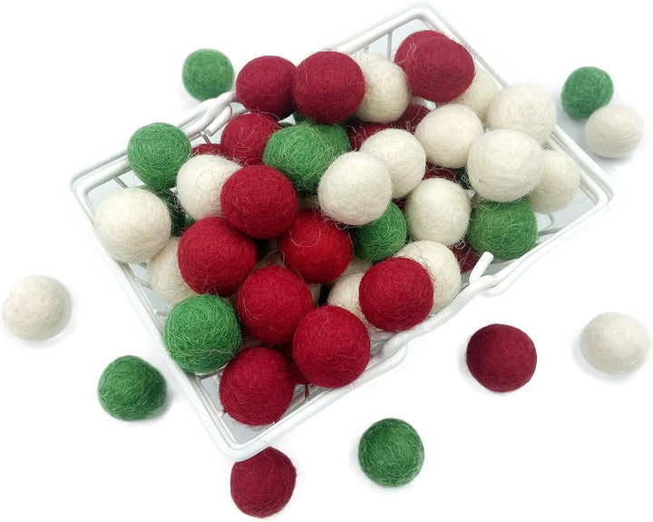 Filz Wollball 2cm 80pc Weihnachten Wollball Party Dekor DIY Benutzerdefinierte Filz Ball Home Decor