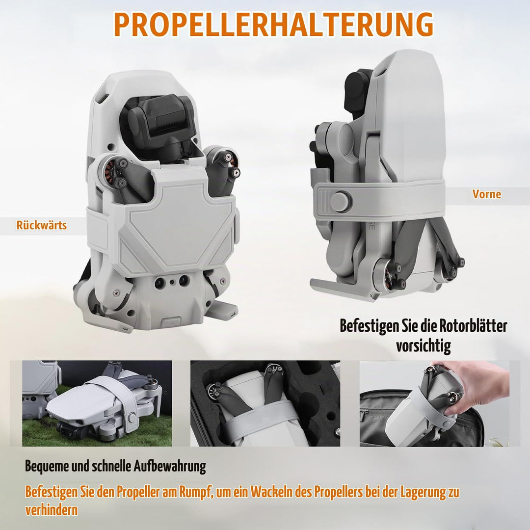Drohnen Zubehör für DJI Mini 4K/2/SE/2 SE, 8 Propeller für DJI Mini 4K/2/SE/2 SE, 4 Propeller Schutz