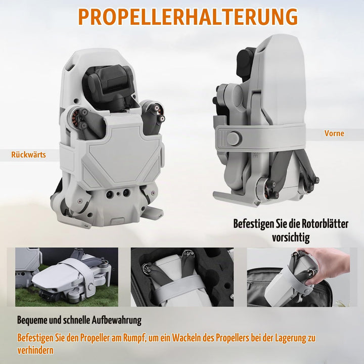 Drohnen Zubehör für DJI Mini 4K/2/SE/2 SE, 8 Propeller für DJI Mini 4K/2/SE/2 SE, 4 Propeller Schutz