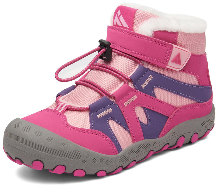 Mishansha Kinder Winterschuhe Warm Gefüttert Winterstiefel Jungen Mädchen Schneestiefel Outdoor Ruts