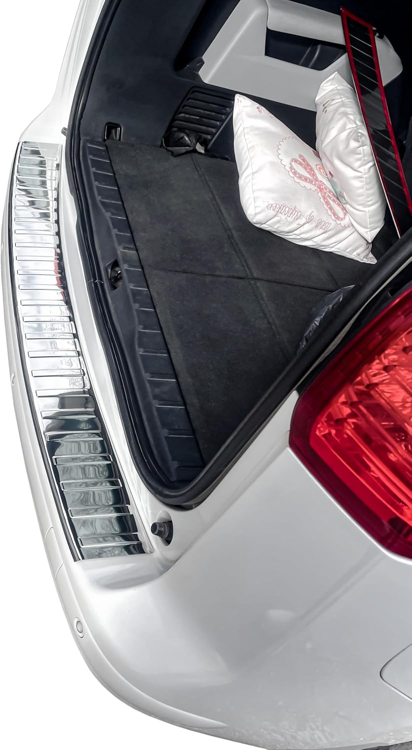 RECAMBO Ladekantenschutz Edelstahl kompatibel für Peugeot 5008 I | BJ 2009-2017 - Hochglanz poliert,