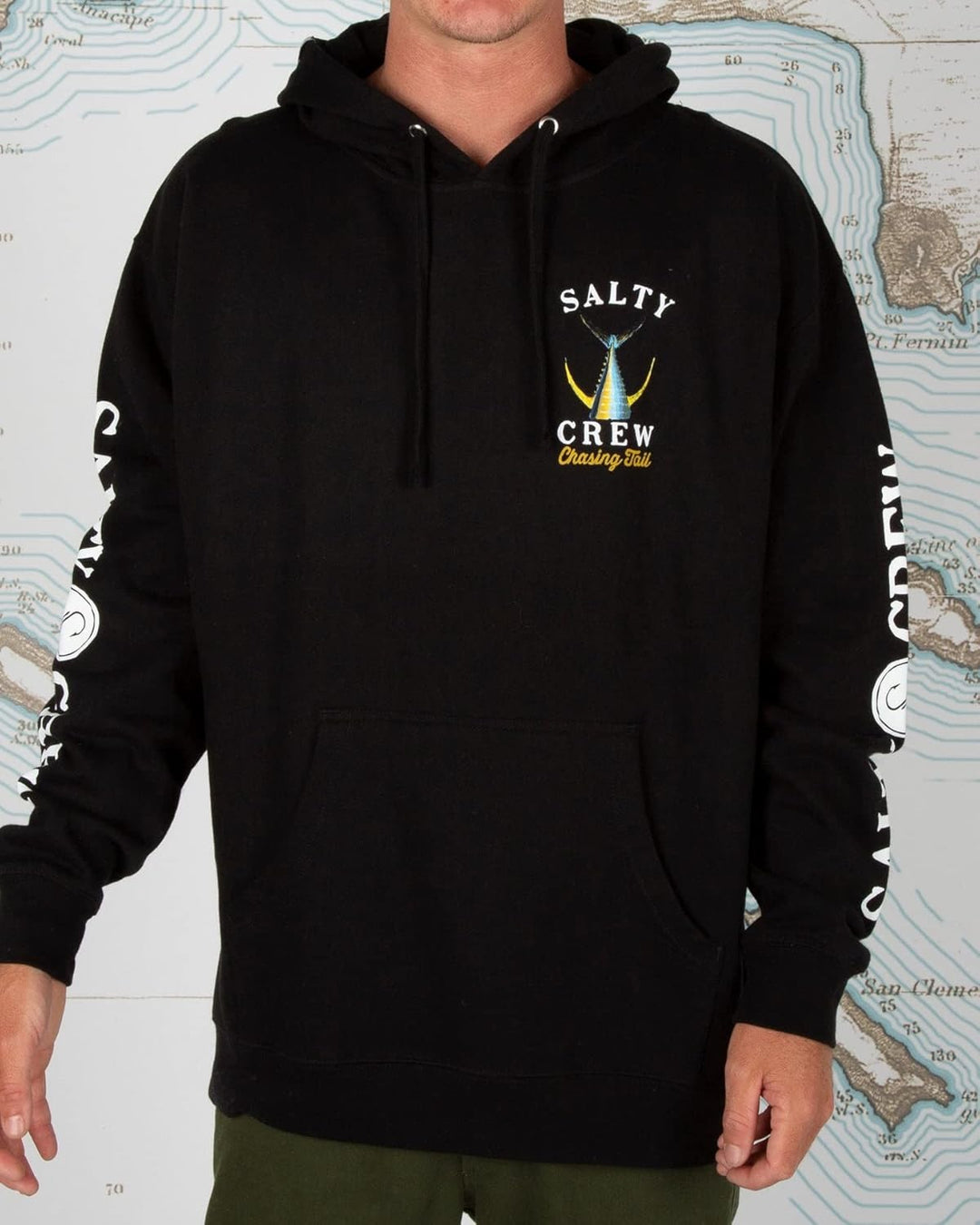 Salty Crew Tailed Fleece-Sweatshirt für Herren M Schwarz, M Schwarz